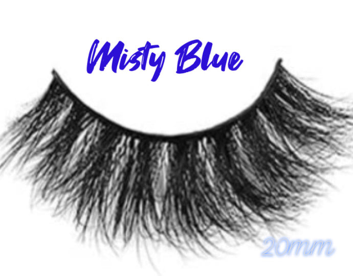 Misty Blue 20mm Full Mink Lash